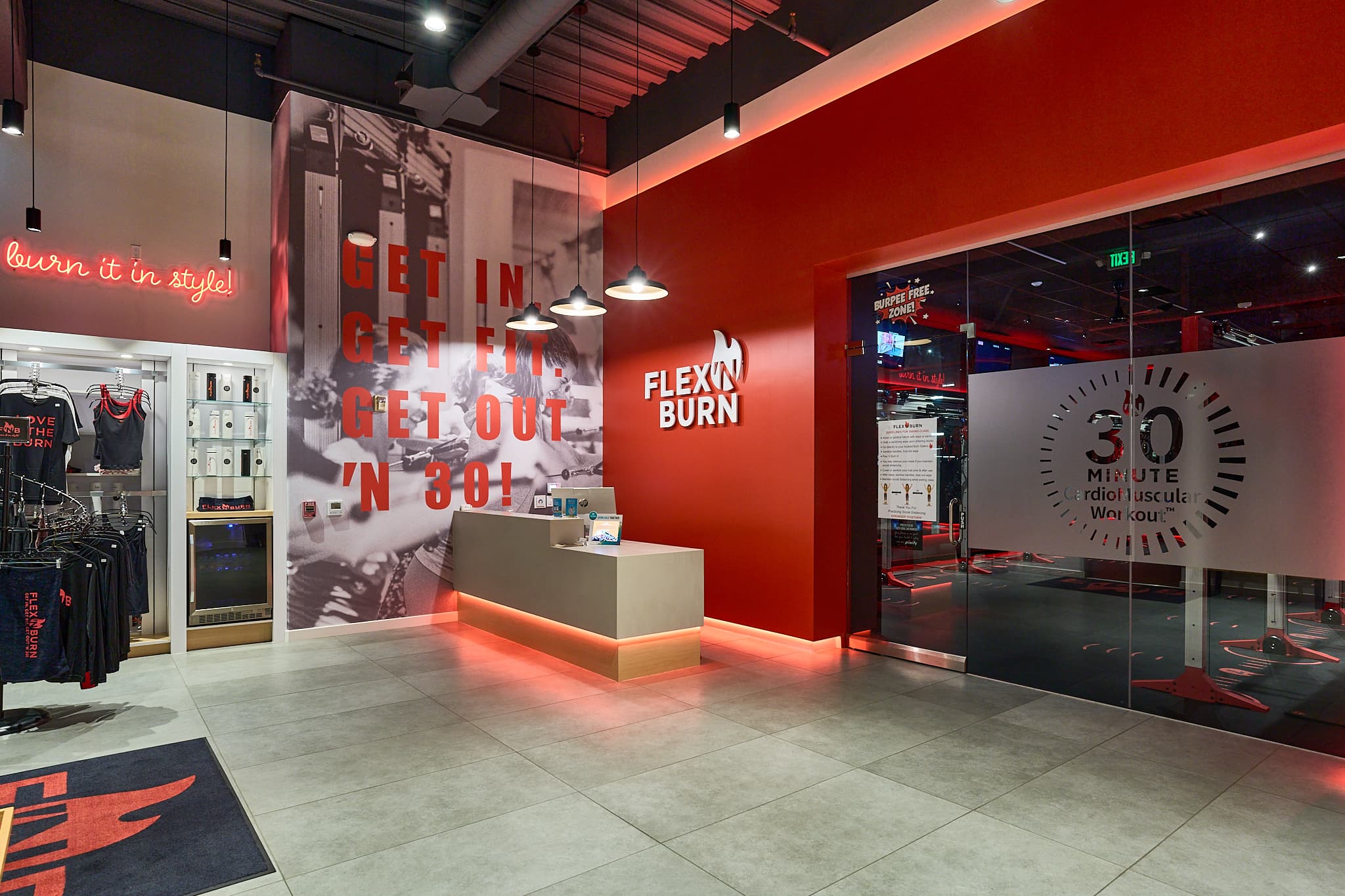 First timer working out at Flex 'n Burn Valencia